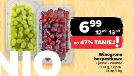 Winogrono bezpestkowe jasne, ciemne