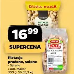 Pistacje prażone, solone Sereno, XXL Makar