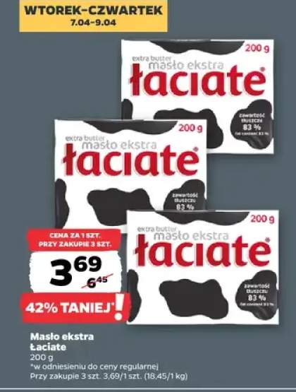 Masło ekstra Łaciate