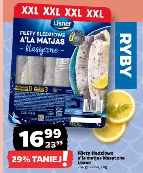 Filety śledziowe a'la matjas klasyczne