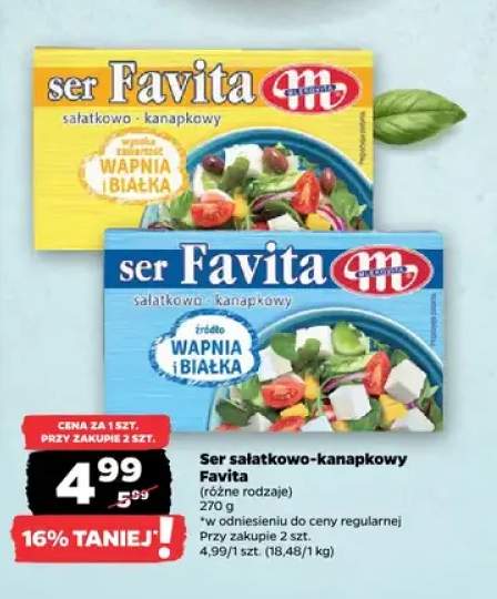 Ser sałatkowo-kanapkowy (różne rodzaje)