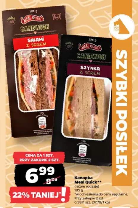 Kanapka Meal Quick (różne rodzaje)