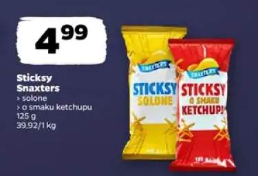 Sticksy > solone > o smaku ketchupu