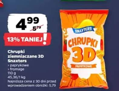 Chrupki ziemniaczane 3D > paprykowe > fromage