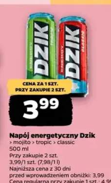 Napój energetyczny Dzik mojito, tropic, classic