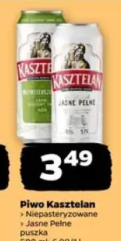 Piwo Kasztelan Niepasteryzowane Jasne Pełne