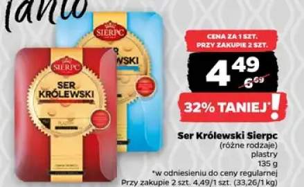 Ser Królewski Sierpc (różne rodzaje) plastry