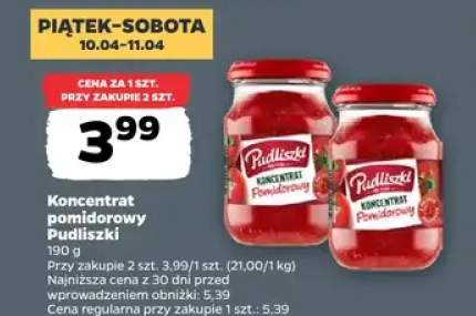 Koncentrat pomidorowy Pudliszki