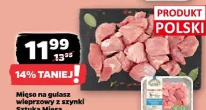 Mięso na gulasz wieprzowy z szynki