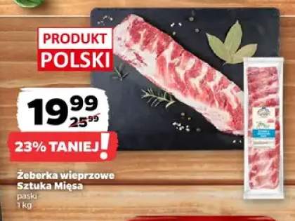 Żeberka wieprzowe paski