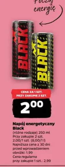 Napój energetyczny różne rodzaje