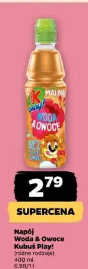 Napój Woda & Owoce Kubuś Play! różne rodzaje