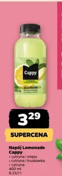 Napój Lemonade Cappy cytryna i mięta, cytryna i truskawka, cytryna