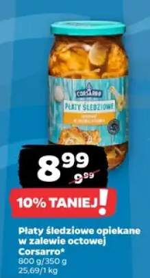 Płaty śledziowe opiekane w zalewie octowej