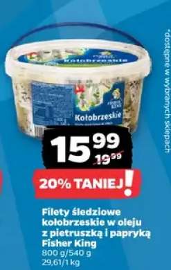 Filety śledziowe kołobrzeskie w oleju z pietruszką i papryką