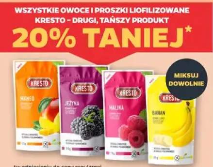 Proszki liofilizowane mango