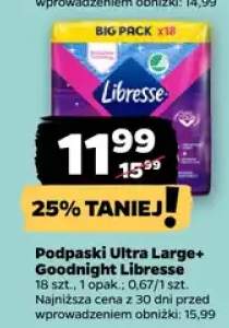 Podpaski Ultra Large+ Goodnight