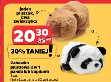 Zabawka pluszowa 2 w 1 panda lub kapibara