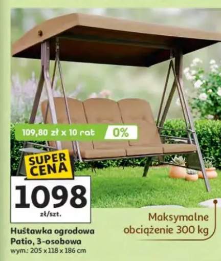 huśtawka ogrodowa