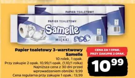 Papier toaletowy 3-warstwowy samelle