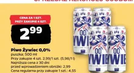 Piwo żywiec 0,0%