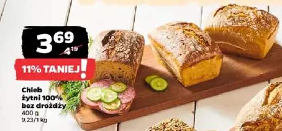 Chleb żytni 100% bez drożdży