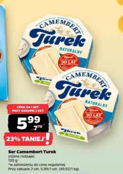 Ser Camembert naturalny różne rodzaje