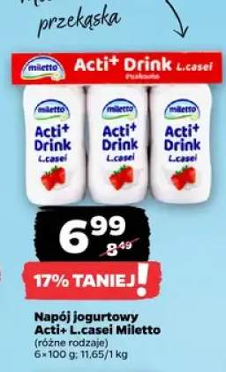 Napój jogurtowy Acti+ Drink L.casei różne rodzaje