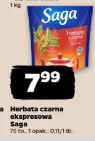 Herbata czarna ekspresowa Saga