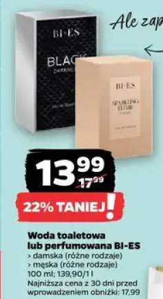 Woda toaletowa lub perfumowana Bi-ES (różne rodzaje) męska