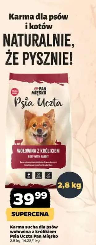 Karma sucha dla psów wołowina z królikiem