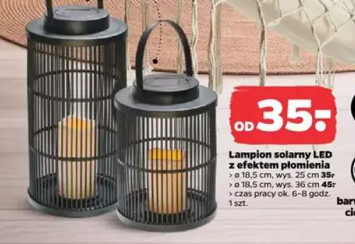 Lampion solarny LED z efektem płomienia