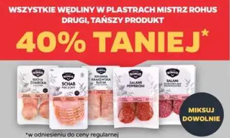 Wędliny w plastrach różne rodzaje