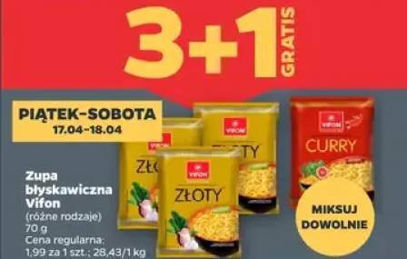 Zupa błyskawiczna różne rodzaje