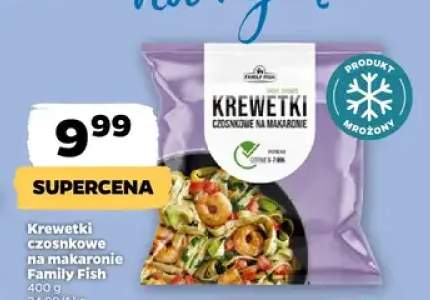 Krewetki czosnkowe na makaronie Family Fish