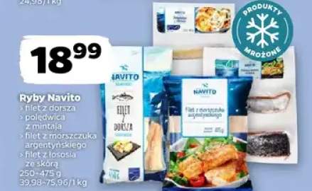 Ryby Navito filet z dorsza norweskiego, polędwica z mintaja argentyńskiego, filet z łososia ze skórą