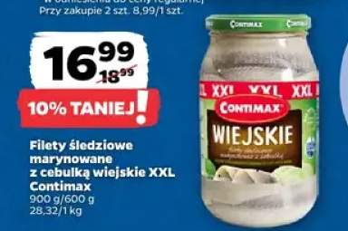 Filety śledziowe marynowane z cebulką wiejskie XXL