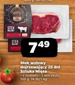 Stek wołowy dojrzewający 25 dni z rozbefem z antykoką