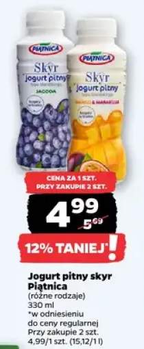 Jogurt pitny skyr różne rodzaje