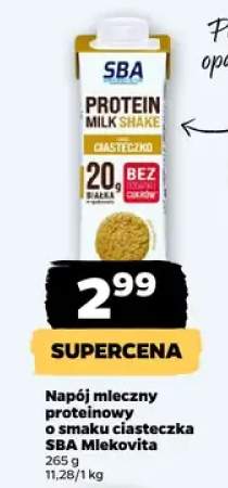 Napój mleczny proteinowy o smaku ciasteczka