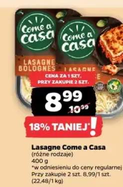 Lasagne Come a Casa różne rodzaje
