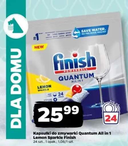 Kapsułki do zmywarki Quantum All in 1 Lemon Sparkle Finish