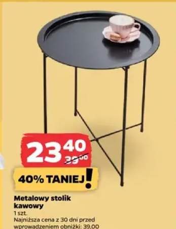 Metalowy stolik kawowy
