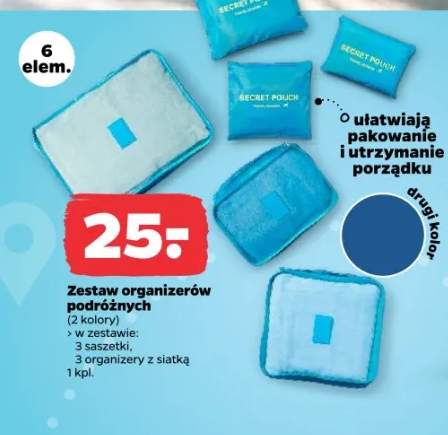 Zestaw organizerów podróżnych