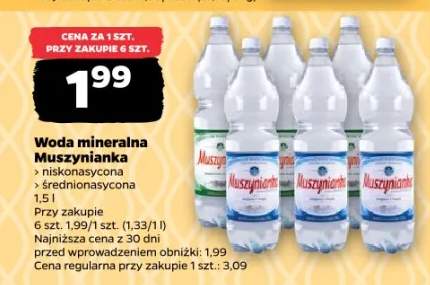 Woda mineralna niskonsyszczona