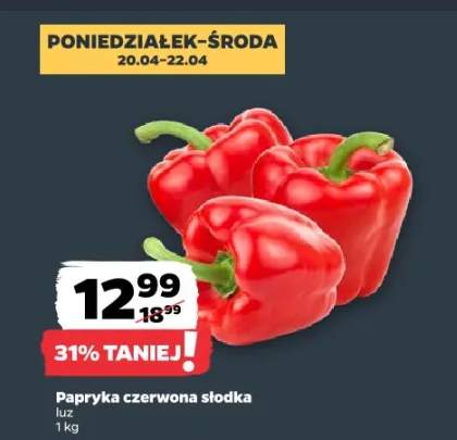 Papryka czerwona słodka luz