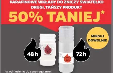 Parafinowe wkłady do znicza światełko (48h, 72h)