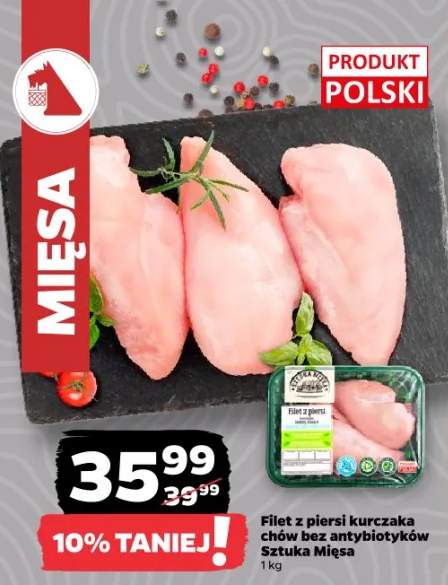 Filet z piersi kurczaka chów bez antybiotyków Sztuka Mięsa