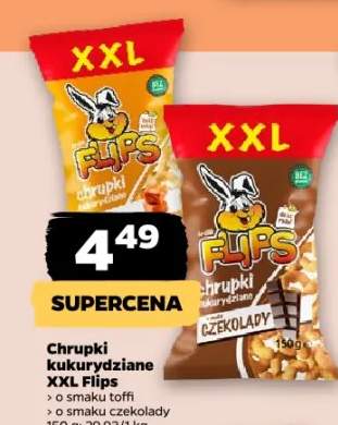 Chrupki kukurydziane XXL o smaku toffi