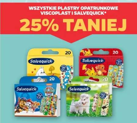 Wszystkie plastry opatrunkowe drugi, tańszy produkt 25% taniej